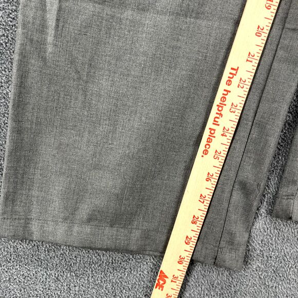 Commense Oversized Trousers Medium Gray High Waist Pleated Front Wide Leg - Picture 13 of 16